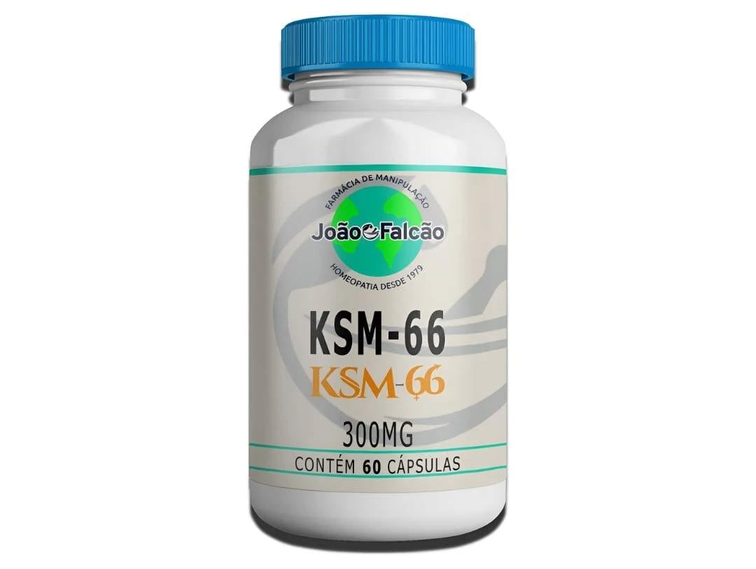 Ksm 66 300mg 60 Cápsulas Sabor Sem Sabor