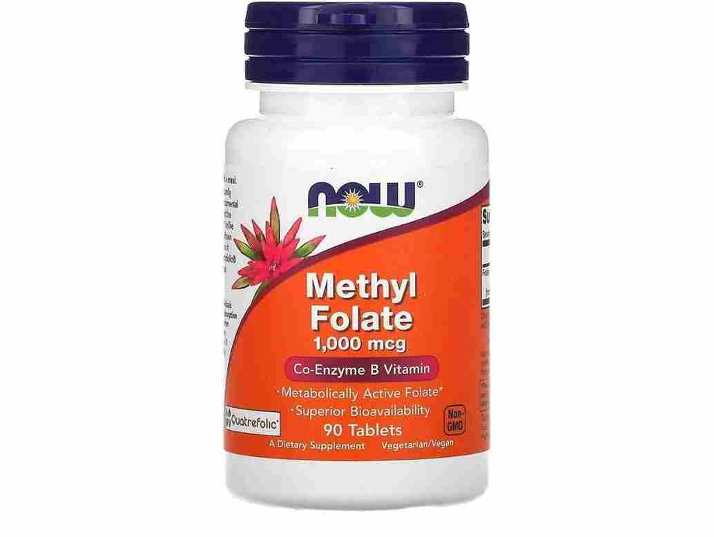 Metilfolato (Methyl Folate) 1000mg 90 Tabletes Now 11zon