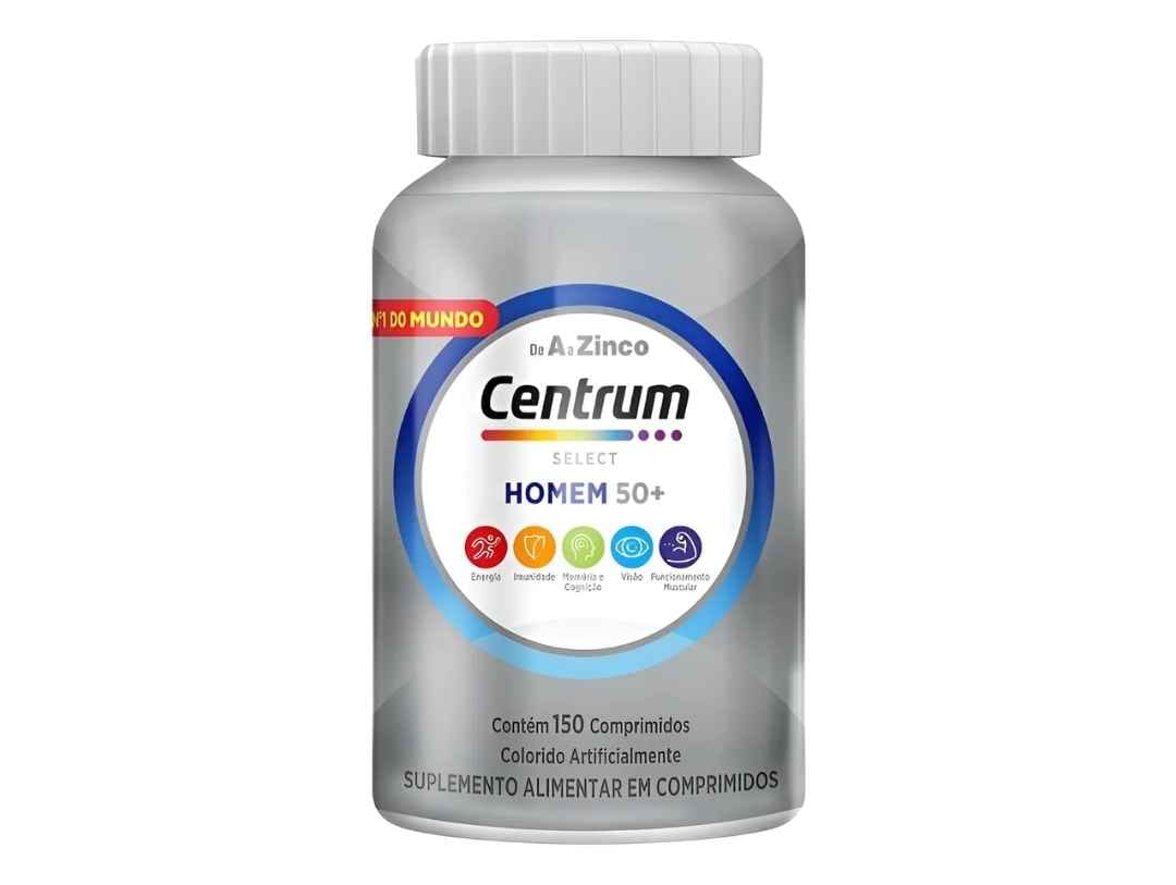 Multivitamínico para Idosos Centrum Homem Select 50 + 150 Comprimidos