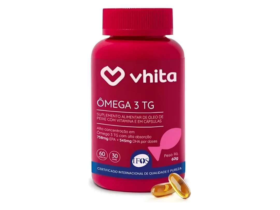 Ômega 3 1000Mg Tg Selo Ifos Epa Dha Vhita 60 Cáps