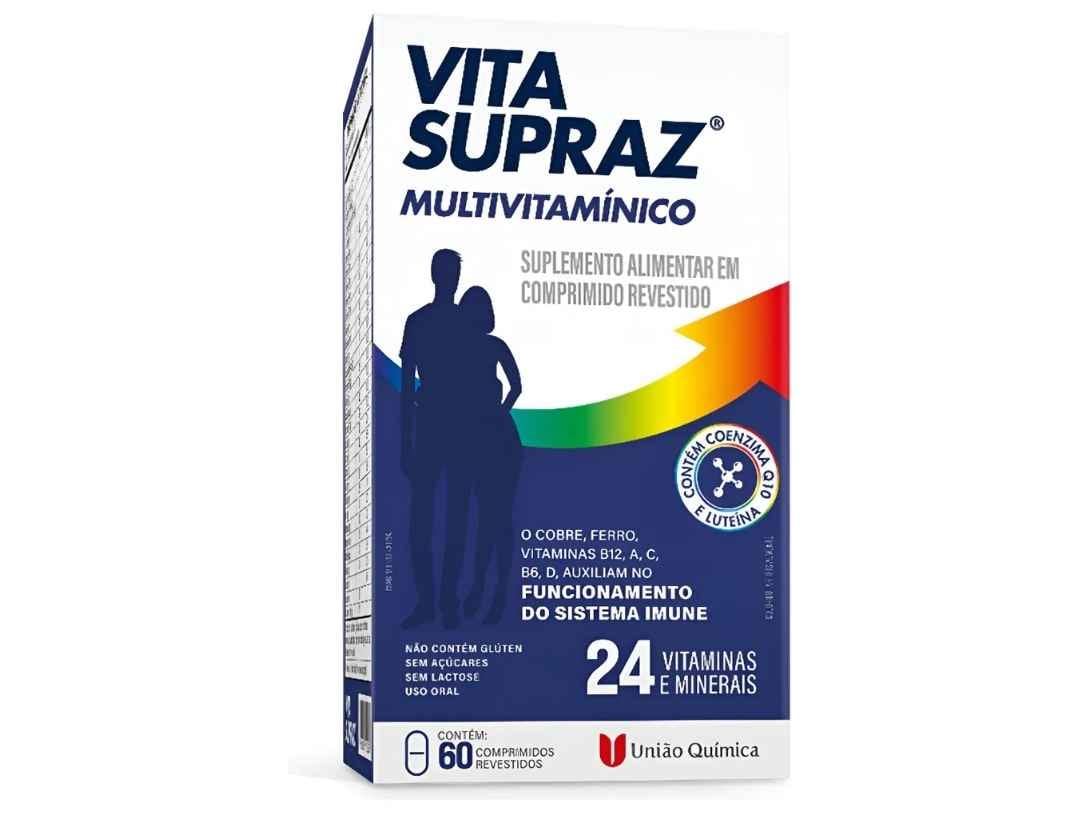 Vita Supraz Cansaço Físico E Mental 60cp Zero Açúcar Sabor Sem Saborzero Açúcar